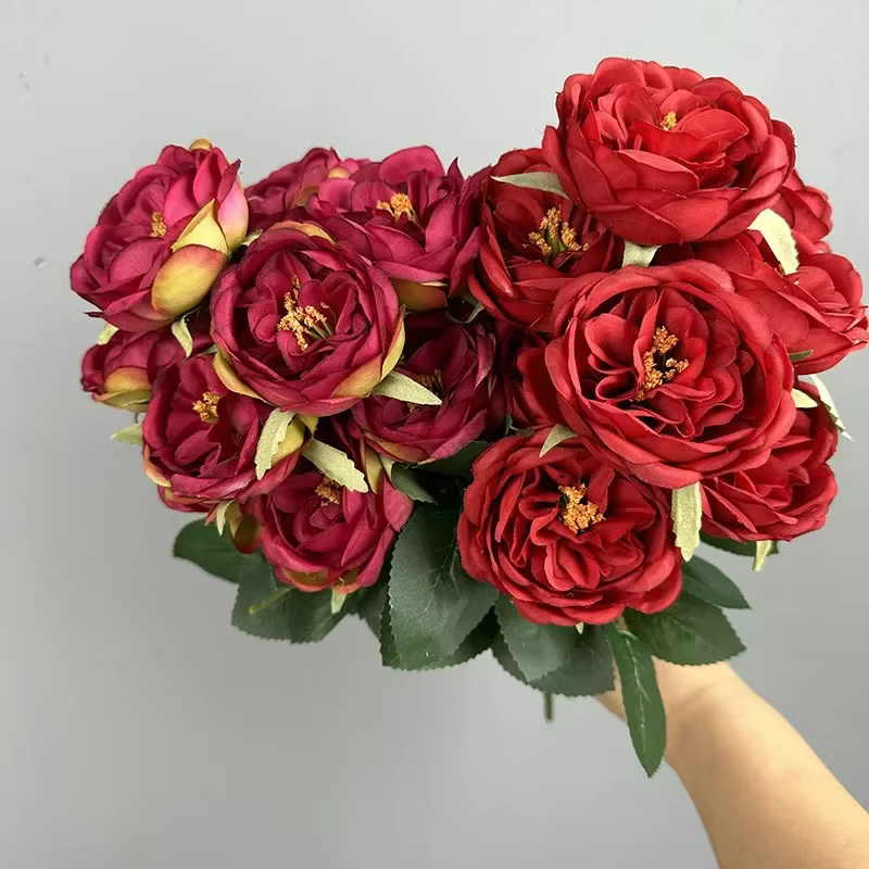 Bouquet de fleurs artificielles pour décoration de centre commercial