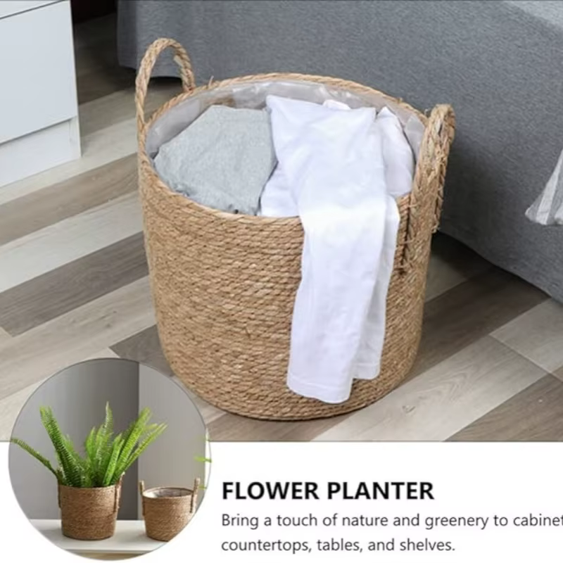 Panier de jardinière en osier naturel