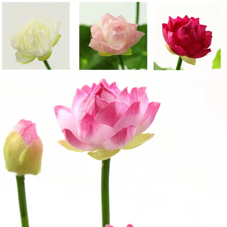 Petite Mini fleur artificielle de Lotus