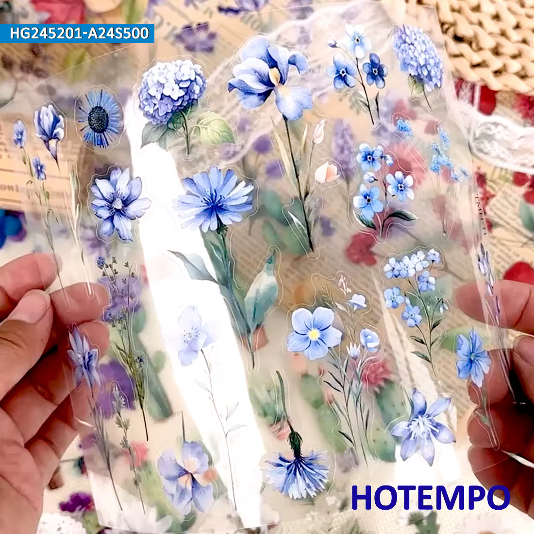 Pack d’autocollants de fleurs de plantes