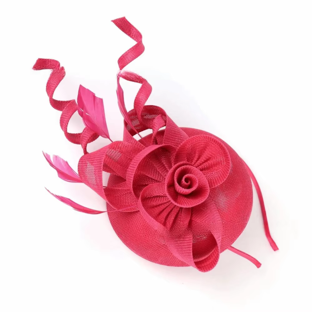Chapeau Fascinator en Maille Florale, Accessoires Élégants, Coiffe de Mariage Réglable, Décoration Capillaire, Accessoires de Mariée