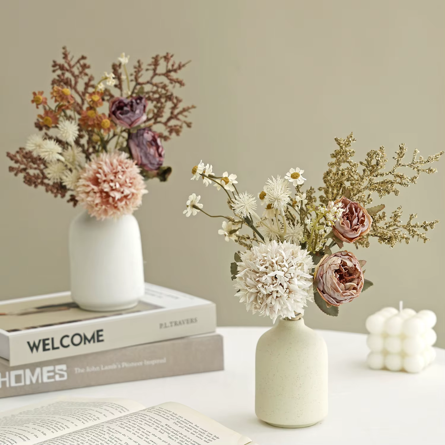 Combinations de fleurs artificielles