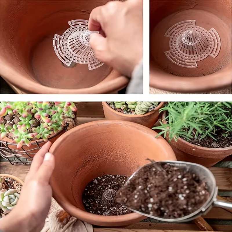 15 pièces de joints respirants en grille anti-pourriture pour racines de plantes Joint d'étanchéité pour pot de fleurs