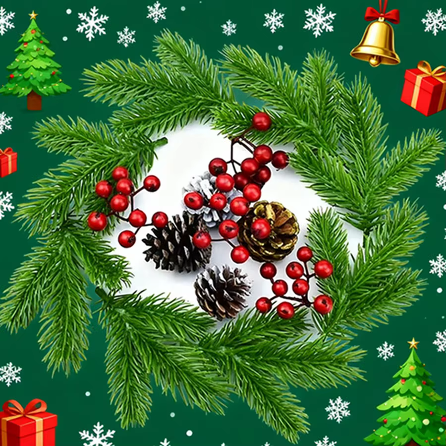 Plante artificielle pomme de pin Accueil Salon De Mariage Arbre De Noël Halloween En Plein Air Jardin Décor Mariée Couronne Accessoire Artistique
