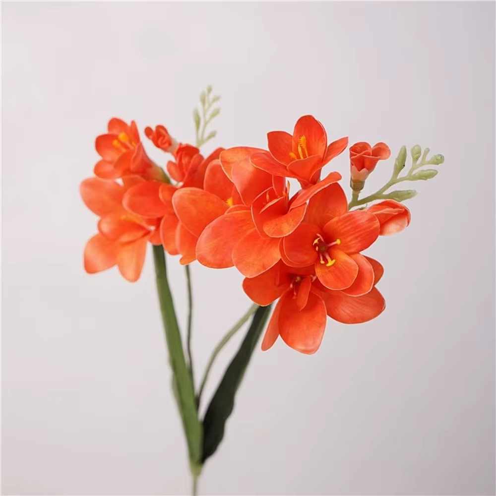 Fleur d'orchidée artificielle réaliste en vanille
