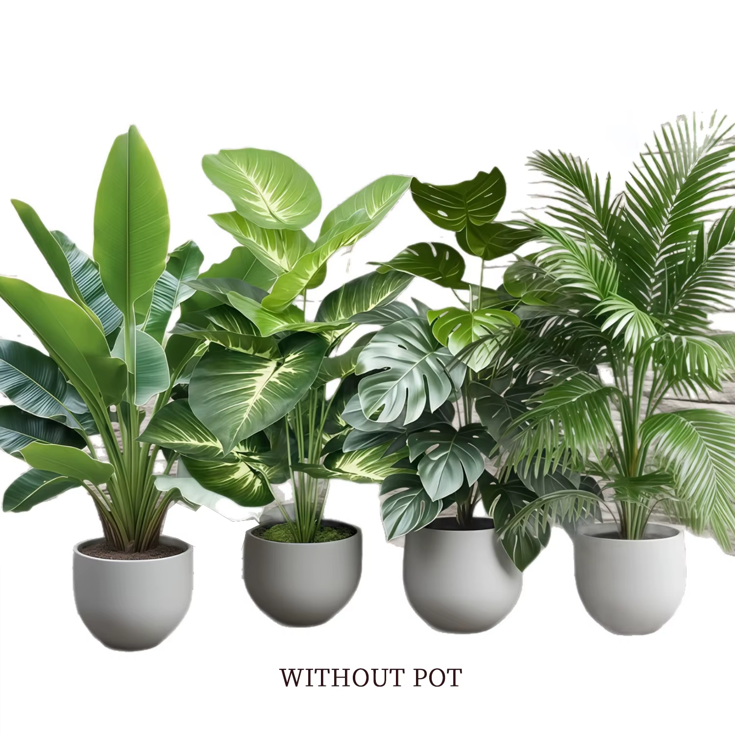 Palmier artificiel - grande plante tropicale artificielle adaptée à la décoration intérieure et extérieure sans pot