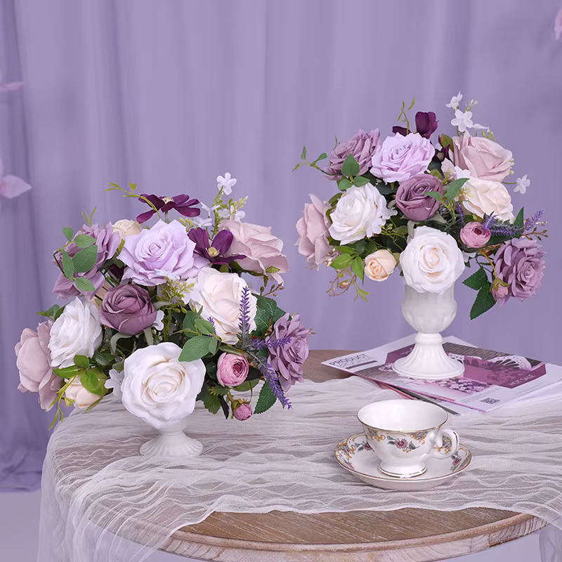 Bouquet de fleurs série violette H865304