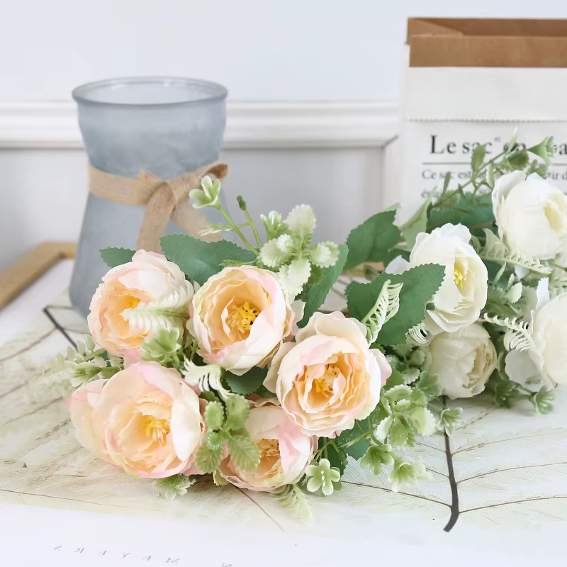 Pivoines artificielles roses