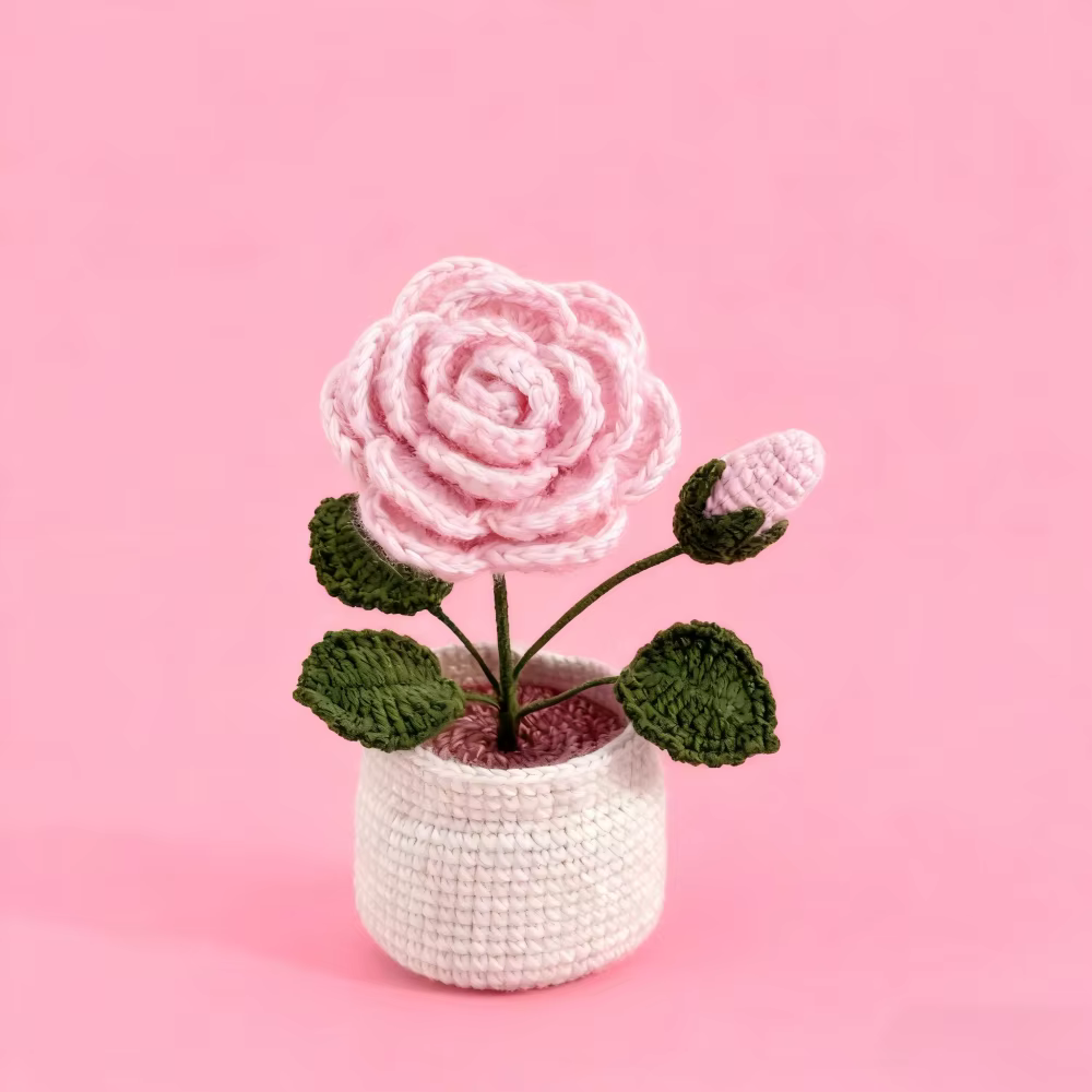 Crochet en laine fait à la main