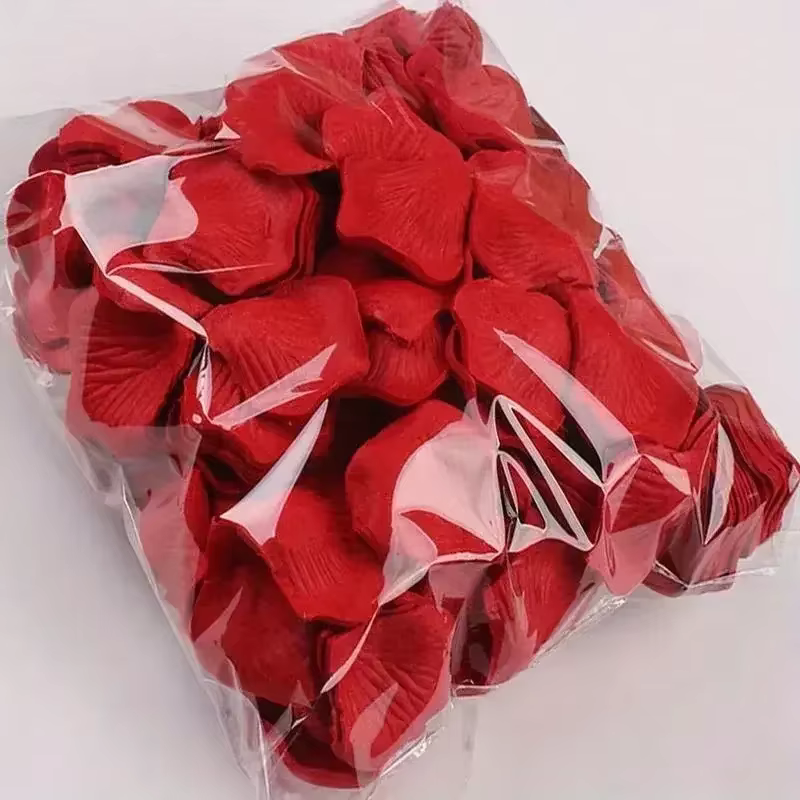 5000/100 pièces faux pétales de Rose artificiels coloré Simulation soie pétale