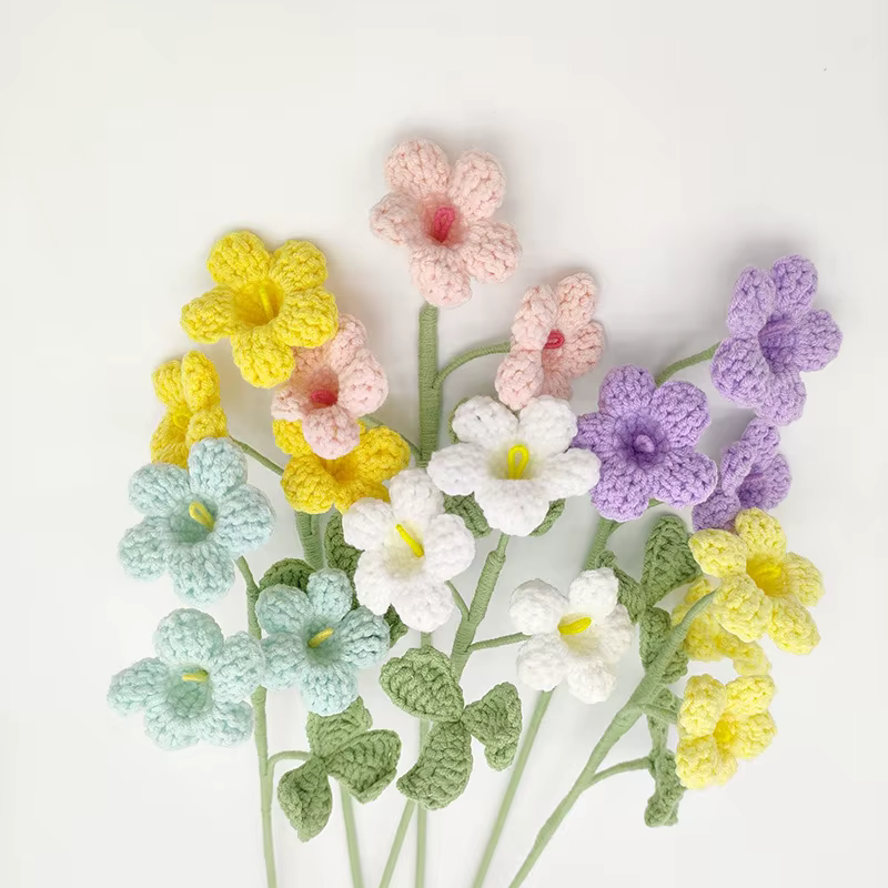 Bouquet de fleurs au Crochet mignon
