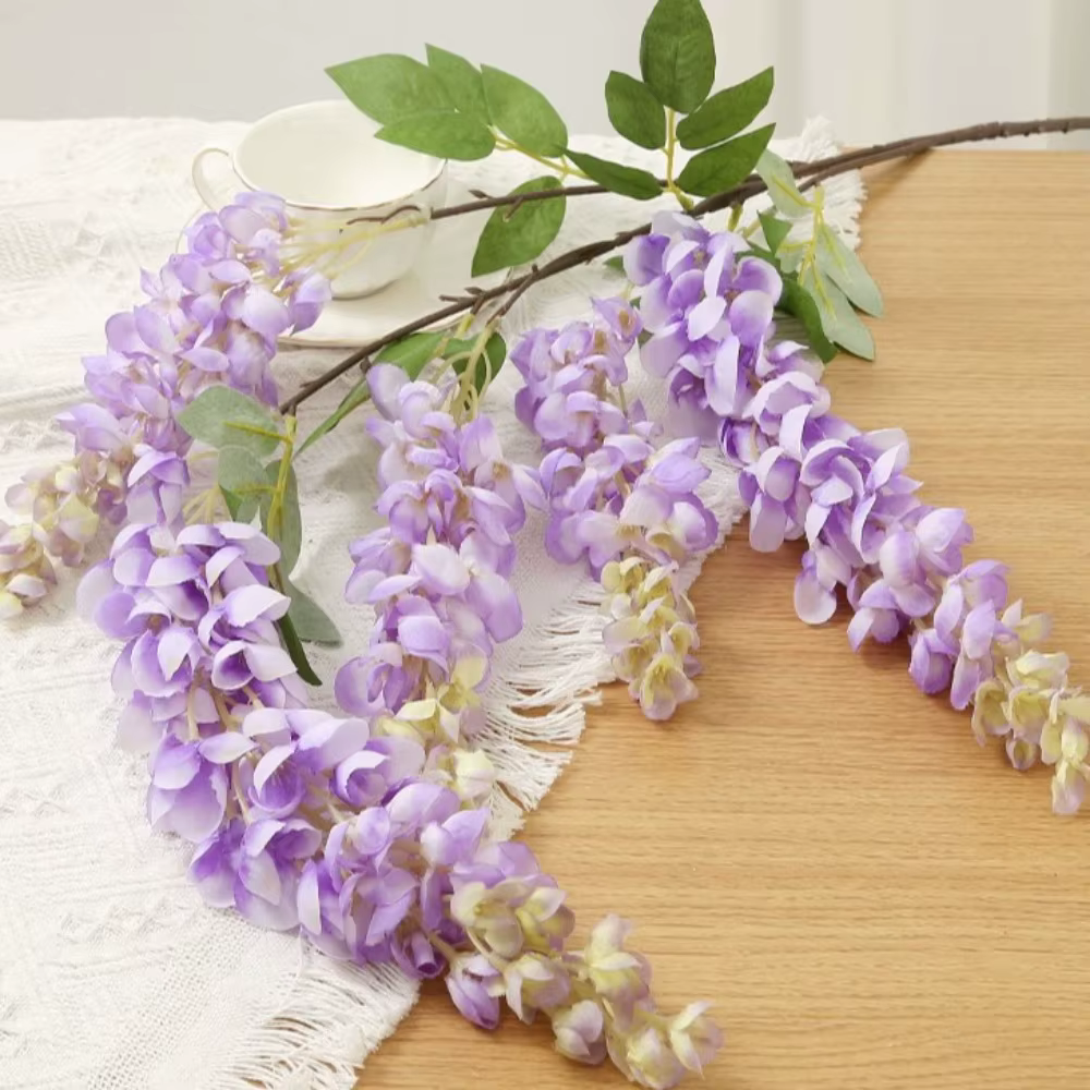 Guirlande de fleurs artificielles en soie