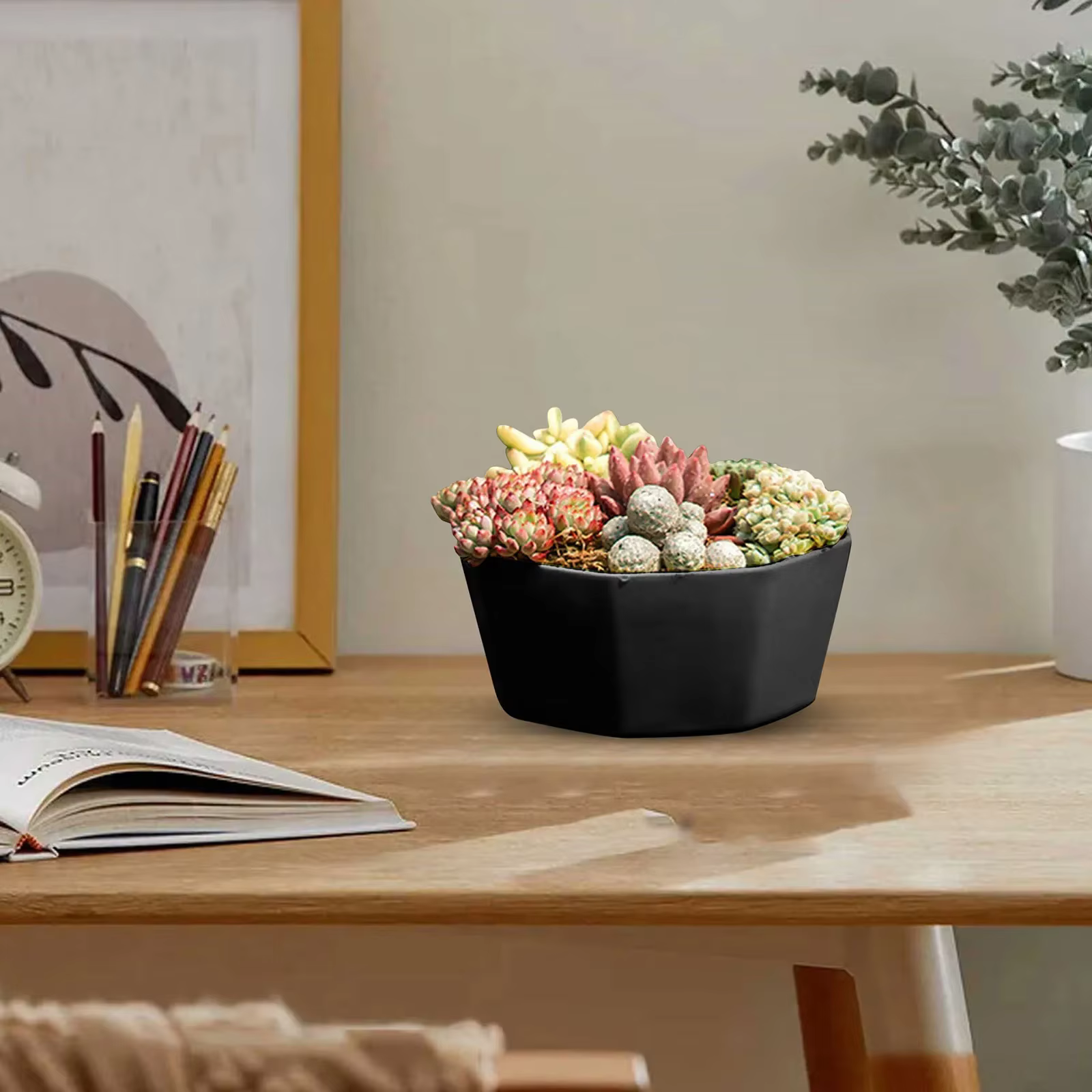 Pots de fleurs d'intérieur en plastique