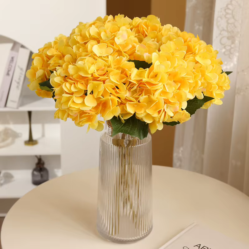 Bouquet d'hortensias artificiels en promotion – Haute qualité pour la décoration de la maison