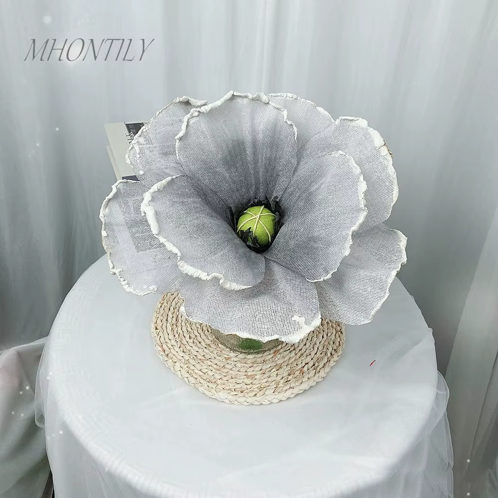 Fleur de pavot artificielle géante de 30 cm pour décoration de maison et jardin