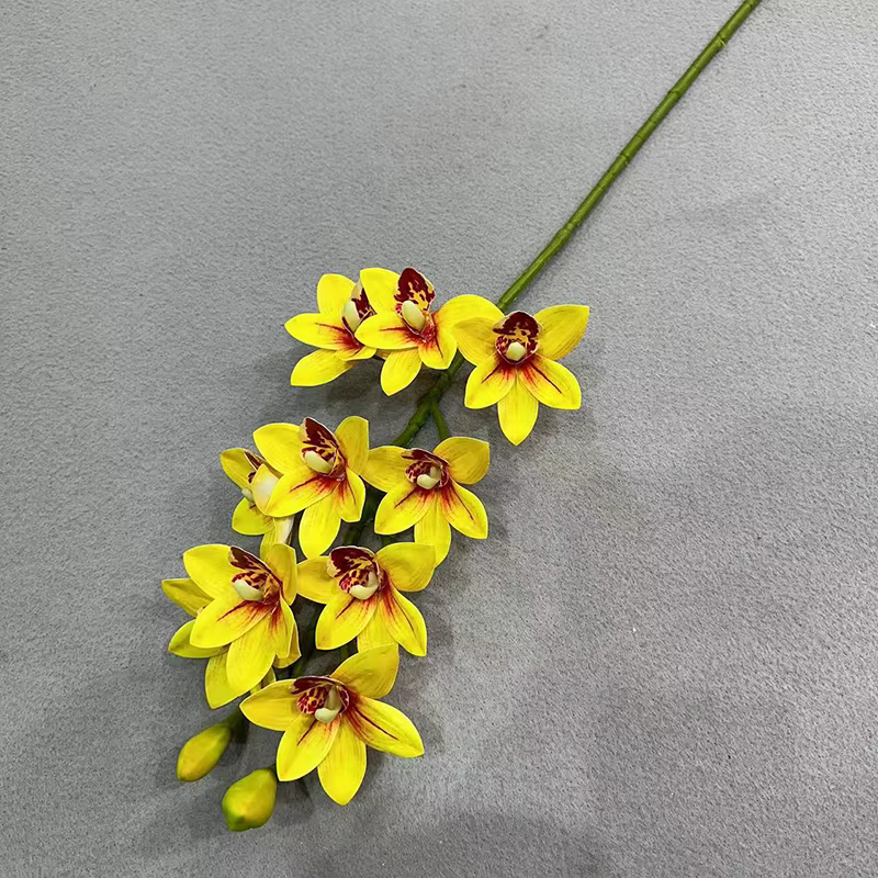 Cymbidium artificiel Hookerianum 10 têtes simulé Vanda
