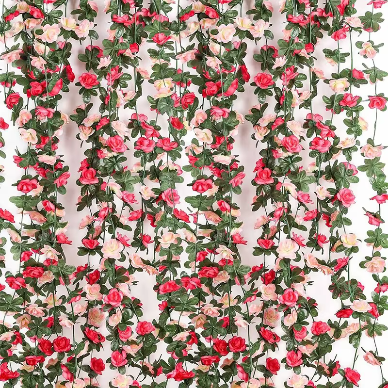 250 CM de roses artificielles pour la décoration de mariage