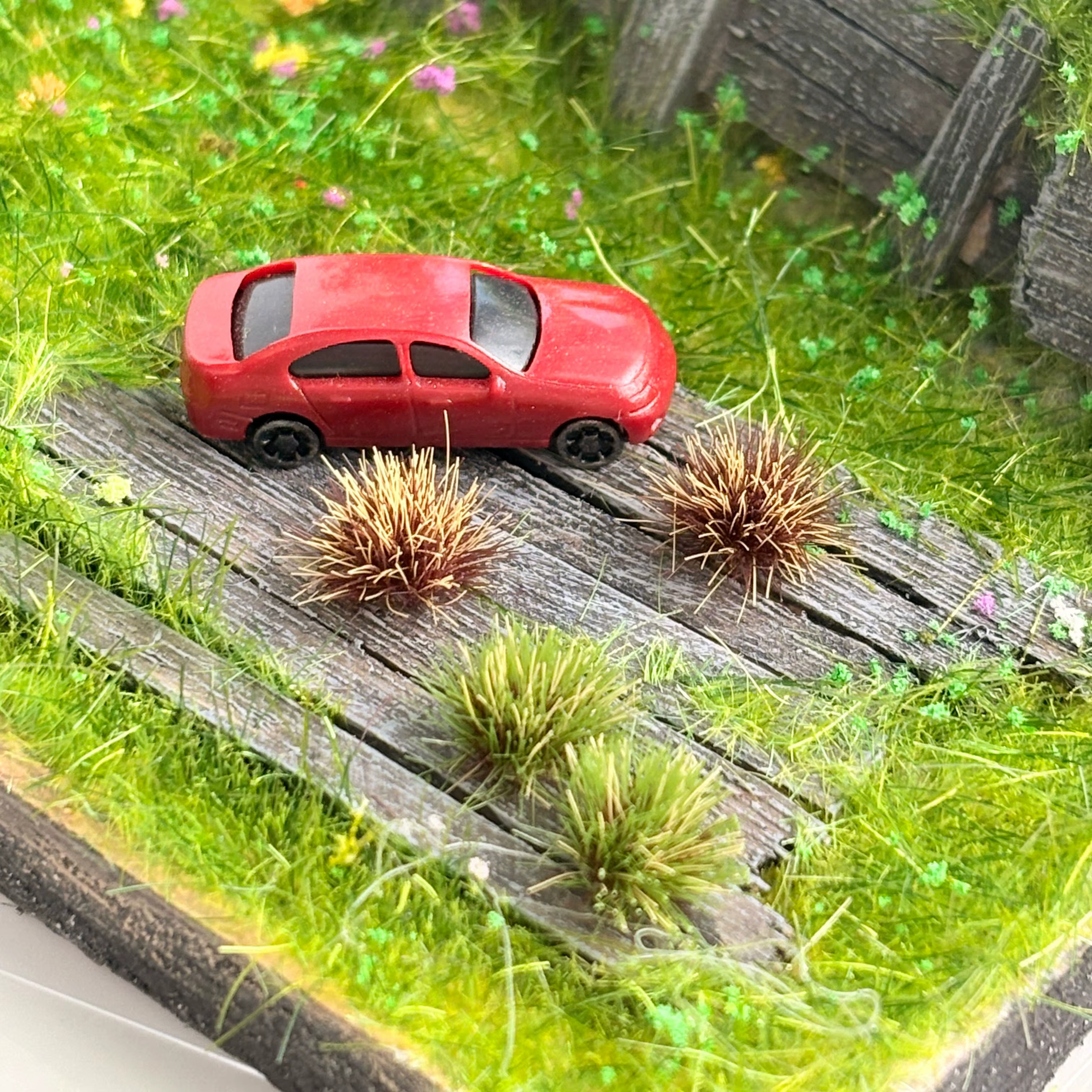 70tufts touffes d'herbe statiques pour décoration de jardin Miniature