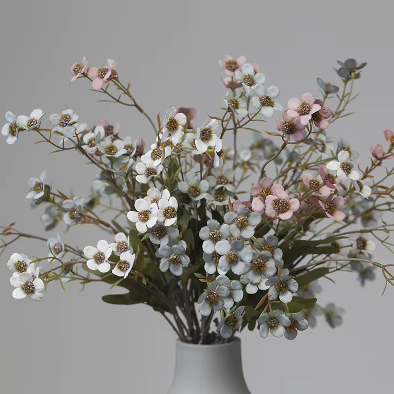 11 têtes automne couleur fleur de prunier