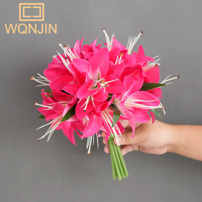 Bouquet de Lys Rose à 20 Têtes