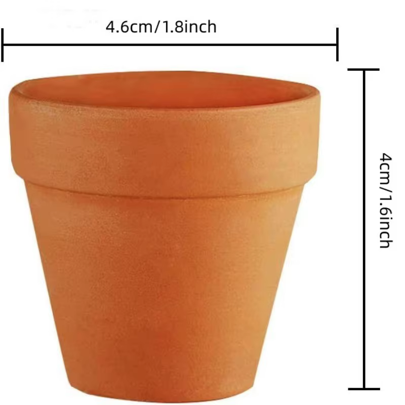 60 pièces Mini 1.8 "Pot en terre cuite argile poterie planteur