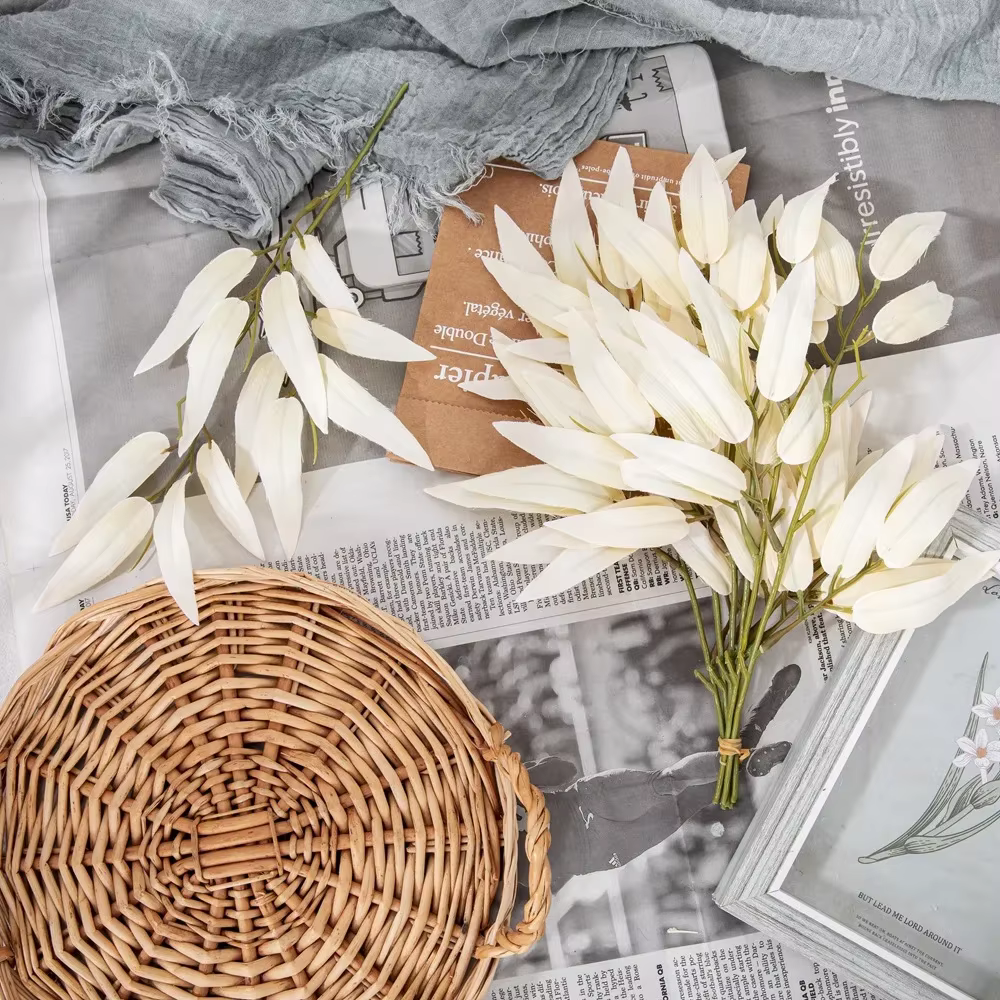 INS Wind-Bouquet de Branches de Fleurs de Cuir oral elu en Bambou