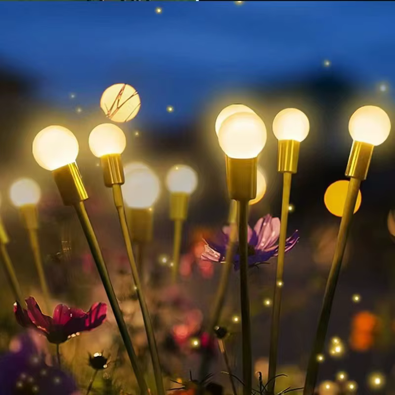Lampes de jardin-nouvelles lumières lucioles à énergie solaire améliorées