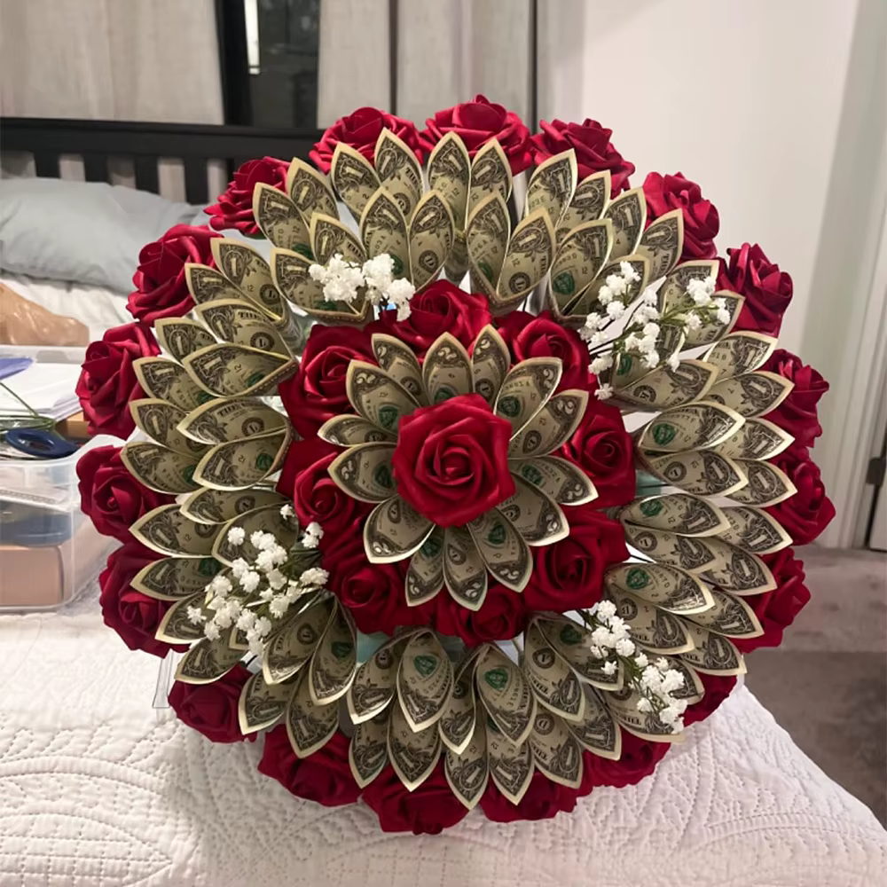 Rose rouge fleurs artificielles bricolage Bouquets 25 pièces ensemble PE Roses fausse fleur pour centres de table de fête de mariage décor cadeaux de saint valentin