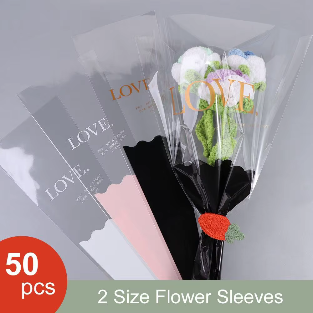 Sac d'emballage de fleurs Transparent