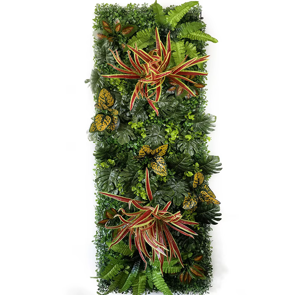 Mur végétal artificiel 40 x 120 cm pour décoration de jardin et maison
