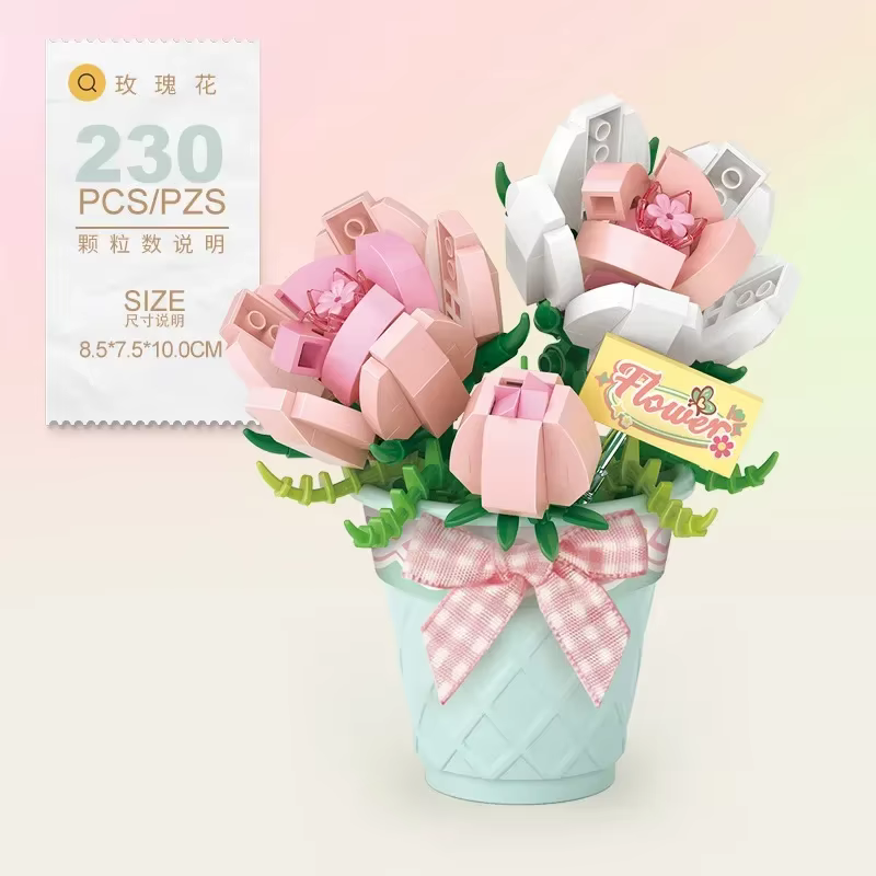Décennie s de construction de fleurs en pot pour adultes et enfants