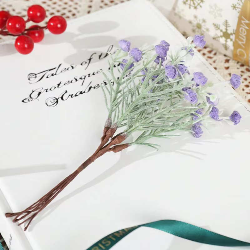 Lot de 6 Branches de Lavande Artificielles de 17 cm – Faux Plantes pour Décoration Intérieure