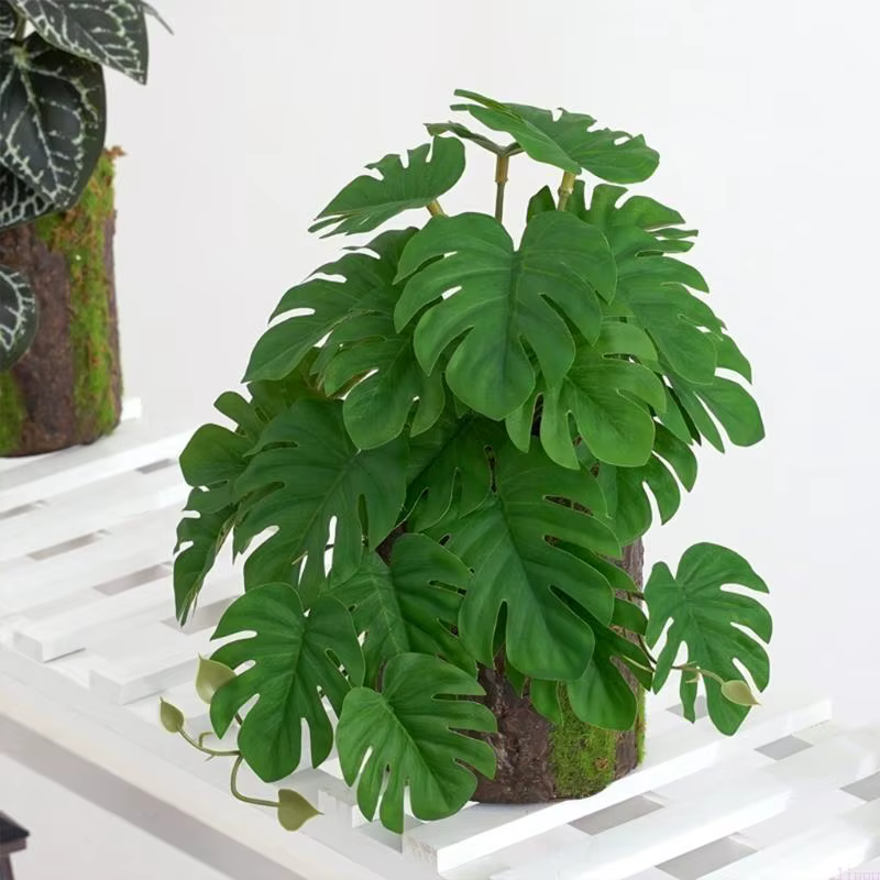 Terrarium Plantes artificielles pour les amphibiens reptiles pour le réservoir réaliste tropicale