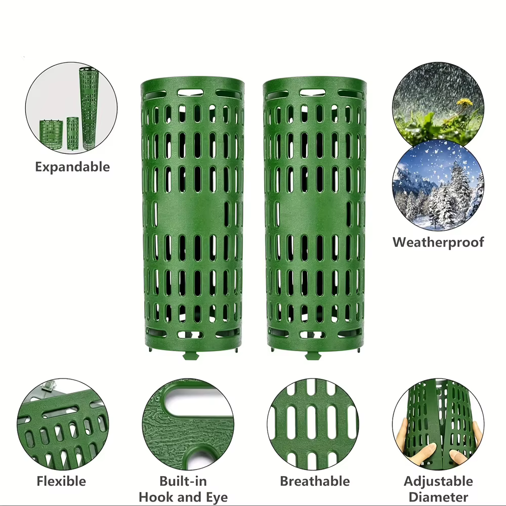 Protecteur de tronc d'arbre redimensionnable pour les arbres ou les plantes de différentes tailles empêchant les