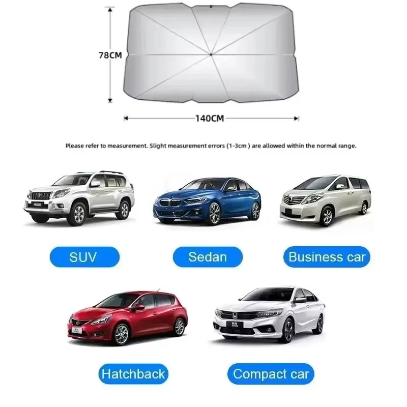Pare-soleil spécifique pour voiture, accessoire de protection solaire, parapluie pare-soleil pour pare-brise intérieur, accessoires extérieurs