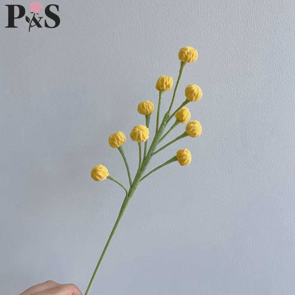 Snowberry – fleur au Crochet faite à la main