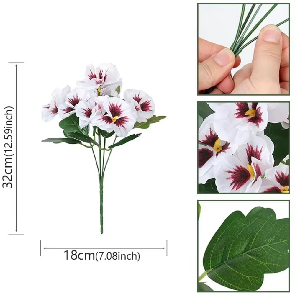 Fleurs artificielles en tissu de soie