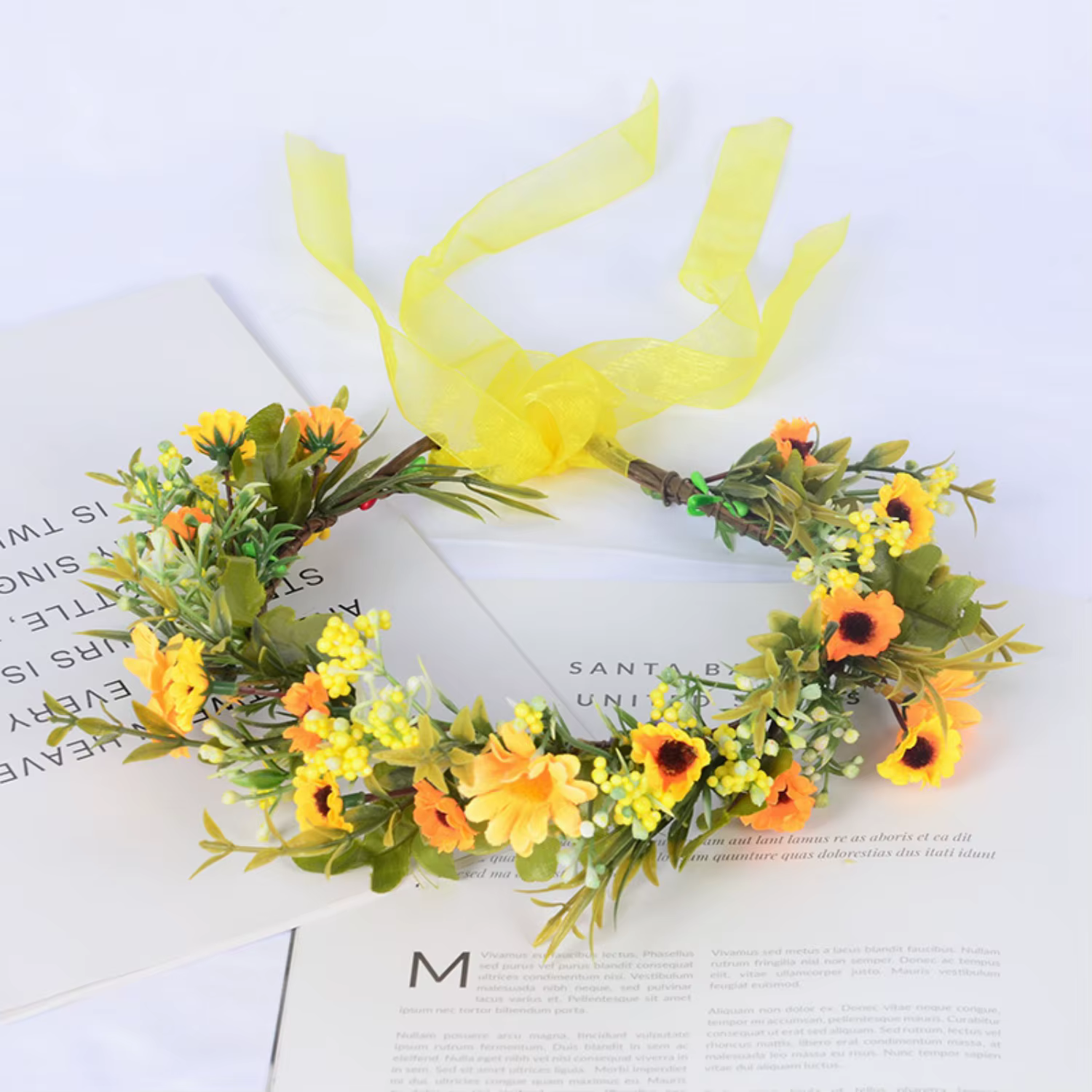 Couronne de fleurs féeriques pour femmes