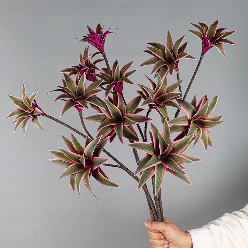 Grande branche de plantes de lys artificielles de 83cm