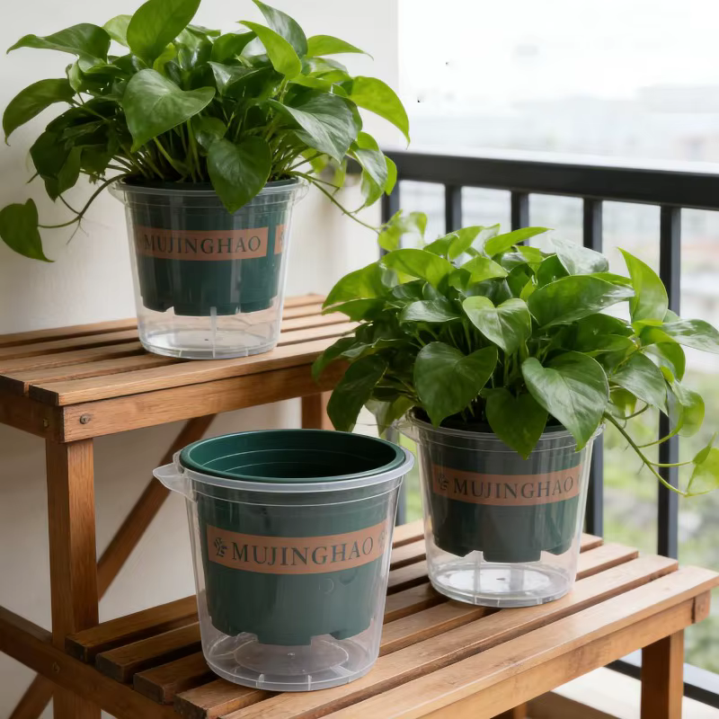 Pots de fleurs auto-arrosants pour personne pressée