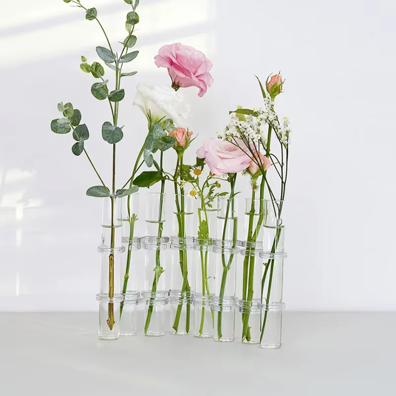 Vase à Fleurs en Verre à Charnière