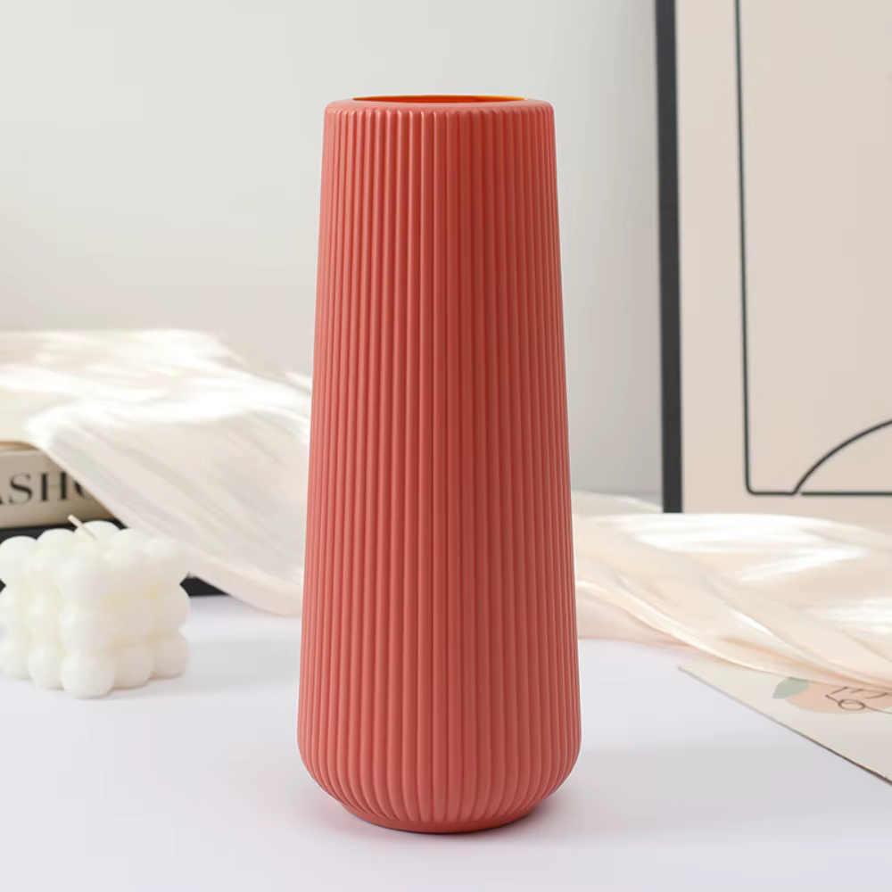Vase à Fleurs en Plastique de Style Nordique