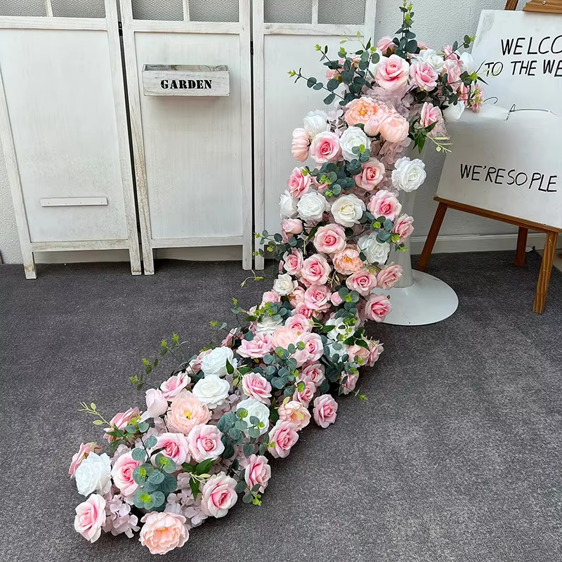 Fleur artificielle queue de paon pour banquet de mariage