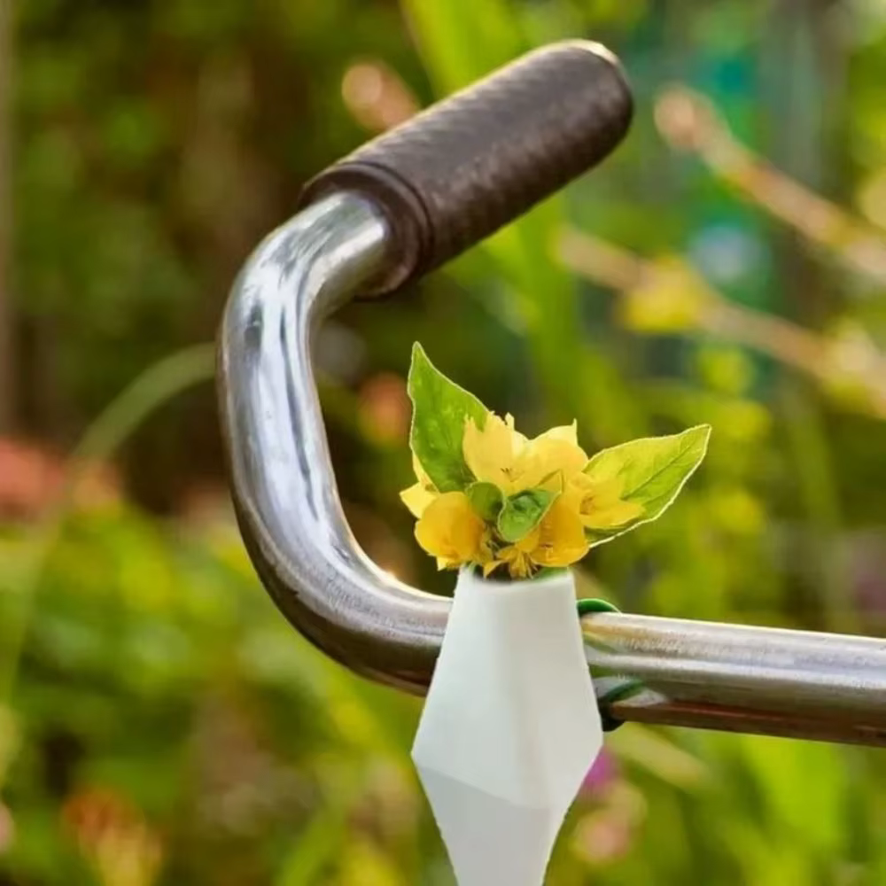 Mini vase à fleurs pour guidon de vélo