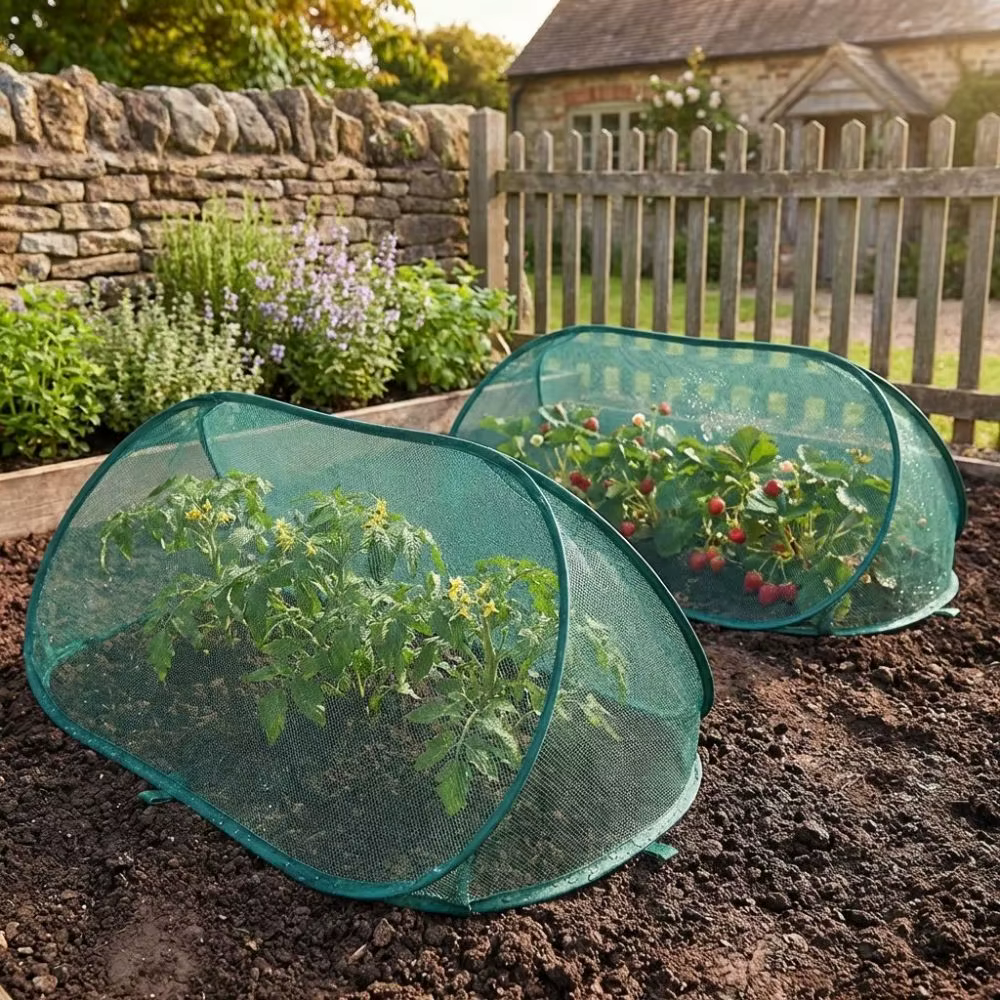 Filet de protection pliable pour plantes
