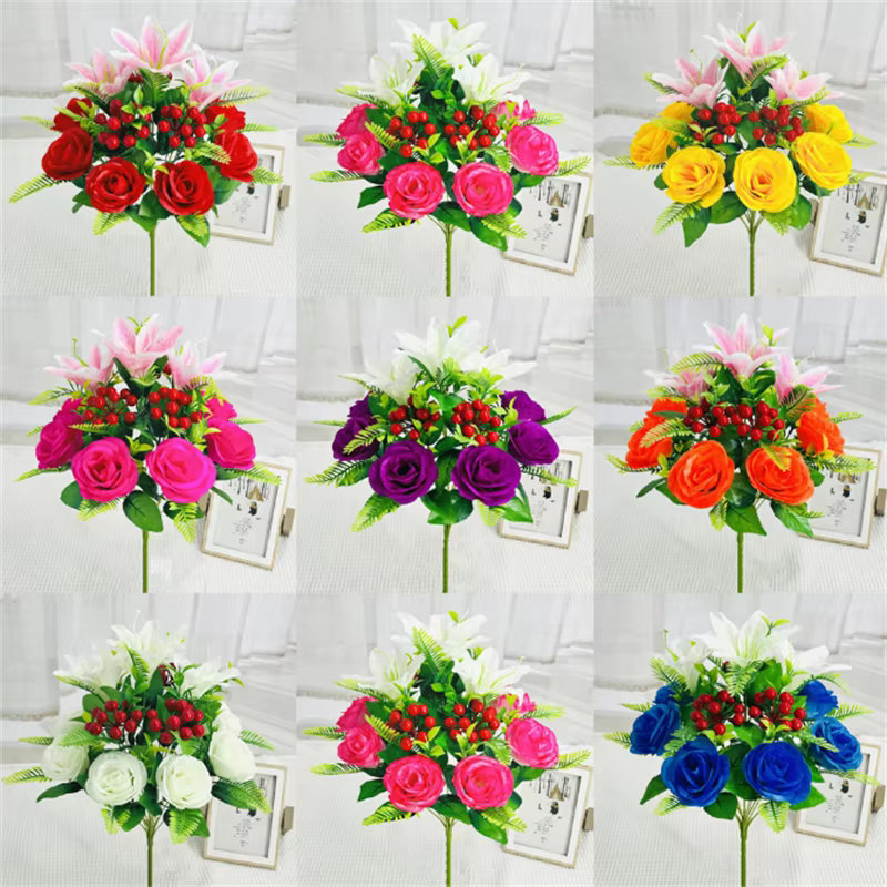 Simulation de fleurs, nouveau Bouquet de fausses