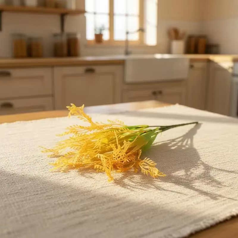 Bouquet de 7 tiges de blé et de riz artificielles