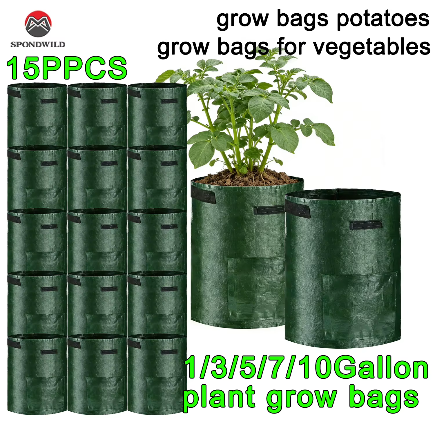 Sac de culture pour pommes de terre 5/7/10 gallons