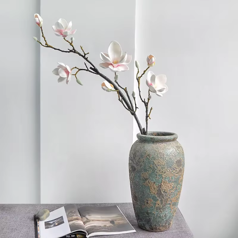 Fleurs artificielles de 95CM de style Zen chinois pour la décoration de la maison et du mariage
