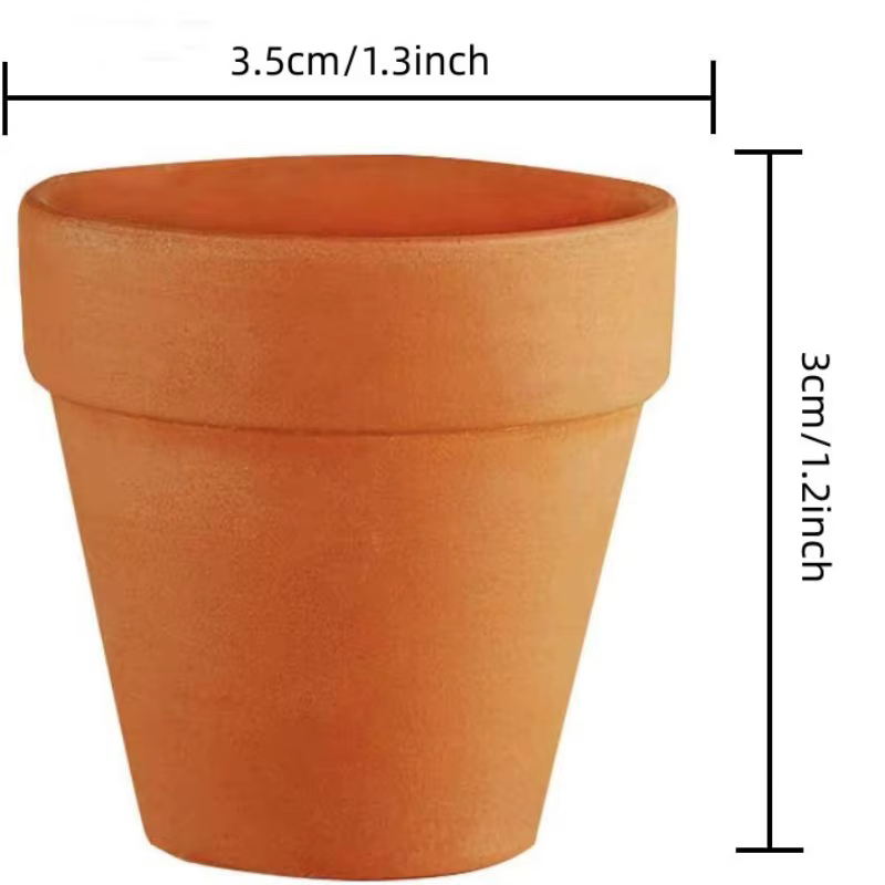 80 pièces petit Mini 1.3 "Pot en terre cuite argile céramique poterie planteur
